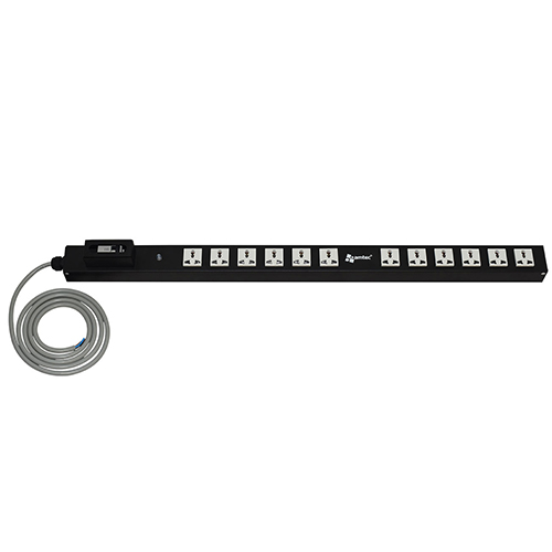 Ổ điện 24 cổng có cầu giao cho tủ mạng AMTEC AMP124-MCB32