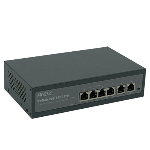 Switch 4 Port PoE Gigabit Switch APTEK SF1042P