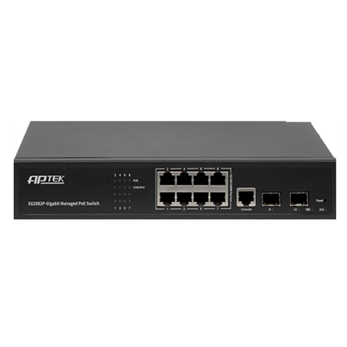 Switch 8 Port PoE Gigabit Switch APTEK SG1080P