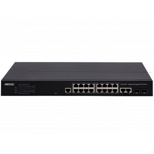 Switch 16 Port PoE L2 Managed Gigabit Switch APTEK SG2164P