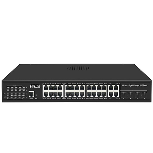 Switch 24 Port PoE L2 Managed Gigabit Switch APTEK SG2244P