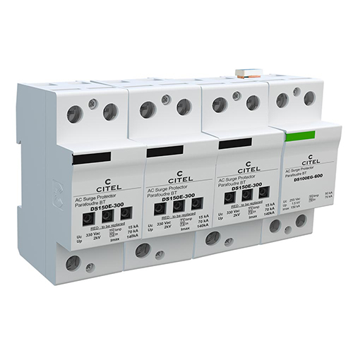Bộ chống quá áp đột biến 4P (3L+N) Type 1+2, Imax 140kA CITEL DS154E-300/G