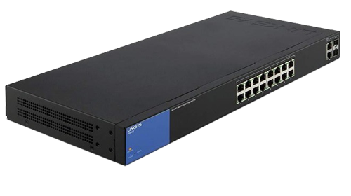 Switch Linksys LGS318P 16-Port Gigabit PoE + 2 Gigabit SFP/RJ45 Combo Ports