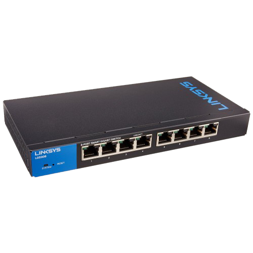 Linksys 8-Port Gigabit PoE+ Switch LGS308P