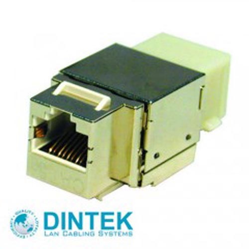 Ổ mạng RJ45 Dintek Modular Jack CAT.6A for 10Gb, chống nhiễu