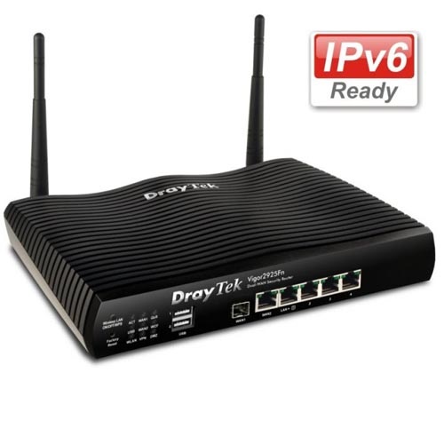 Draytek Vigor 2925n FTTH Dual WAN Wireless VPN Router