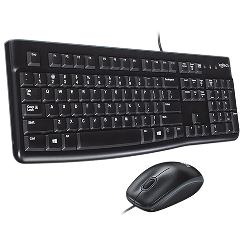 KEYBOARD VÀ MOUSE LOGITECH MÀU ĐEN, USB