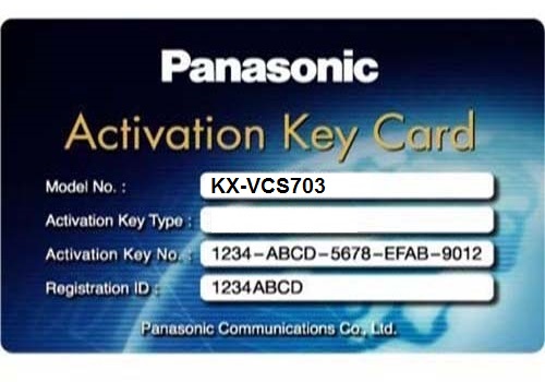 Panasonic KX-VCS781X 5 Key HDVC Mobile for Windows Activation key for 1 year
