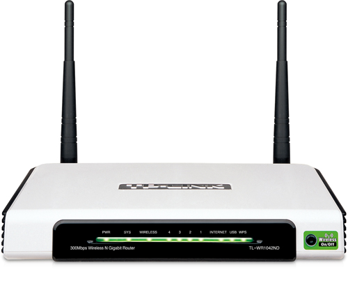 Bộ Thu Phát Router Gigabit chuẩn N không dây tốc độ 300Mbps TL-WR1042ND