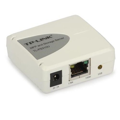 Print Server 1 port Parallel, 1 port 10/100Mbps