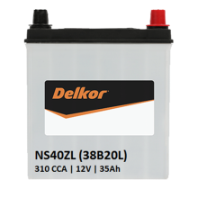 Bình Ắc quy Delkor 46B20L 12V-35ah