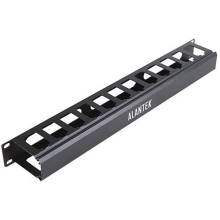 Alantek USA Management Panel with Front Cover,1 U Alantek 302-201ACM-1UBL
