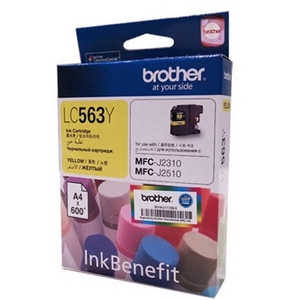 muc in brother lc 563 yellow ink cartridge