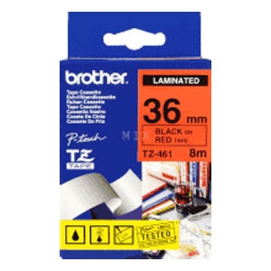 nhan brother tz461 black on red  chu den nen do rong 36mm