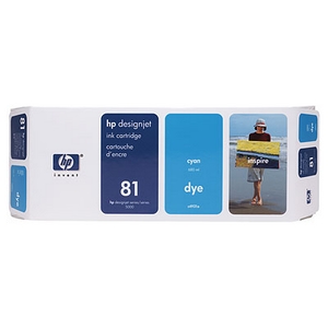 Mực in HP 81 680-ml Cyan Dye Ink Cartridge (C4931A)