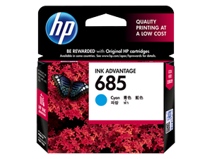 muc in hp 685 cyan ink cartridge cz122aa