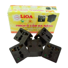 Phích cắm Lioa chuyển 3 chân sang 2 chân