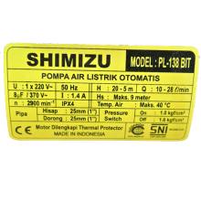 Máy bơm nước Shimizu PL-138 BIT tự động tăng áp lực nước