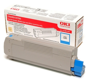 muc in oki c5600 cyan toner cartridge