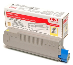 muc in oki c5600 yellow toner cartridge