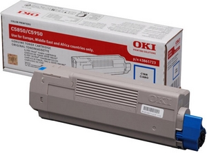 muc in oki c5850 cyan toner cartridge