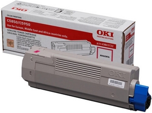 muc in oki c5850 magenta toner cartridge