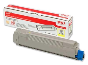 muc in oki c8600 yelloe toner cartridge